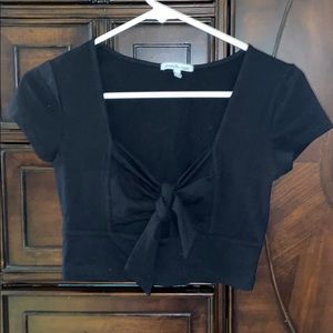 Black crop top